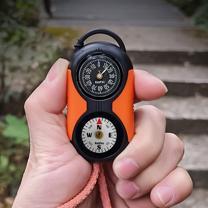 Hunting Outdoor Thermometer - 2 Dalam 1 Higrometer Termometer Kompas