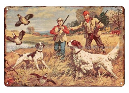 Hunting Quail - Grosir tanda pedesaan retro logam tanda