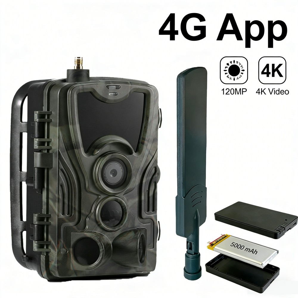 Outdoor Hunting Video Camera - Kamera Pintar 4G 4K 120MP Video
