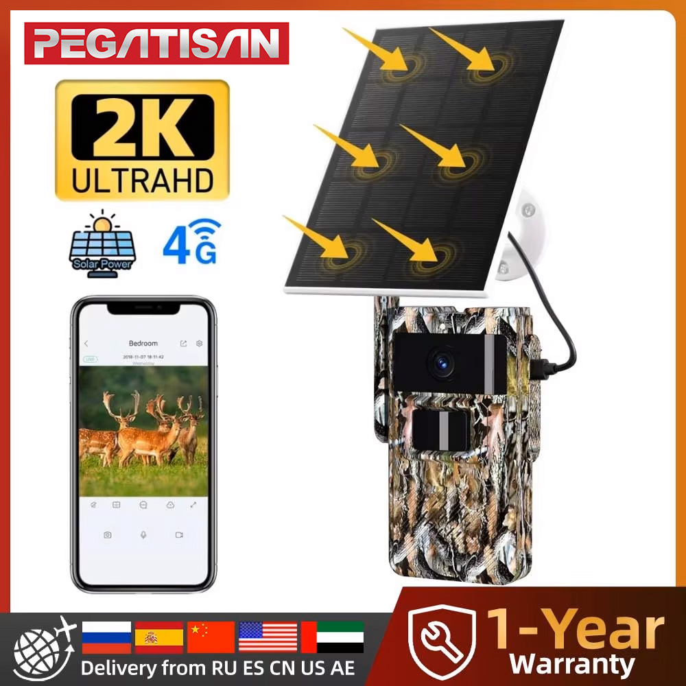 Outdoor Hunting Pictures - PEGATAH Kamera Trail Bertenaga Surya 4G
