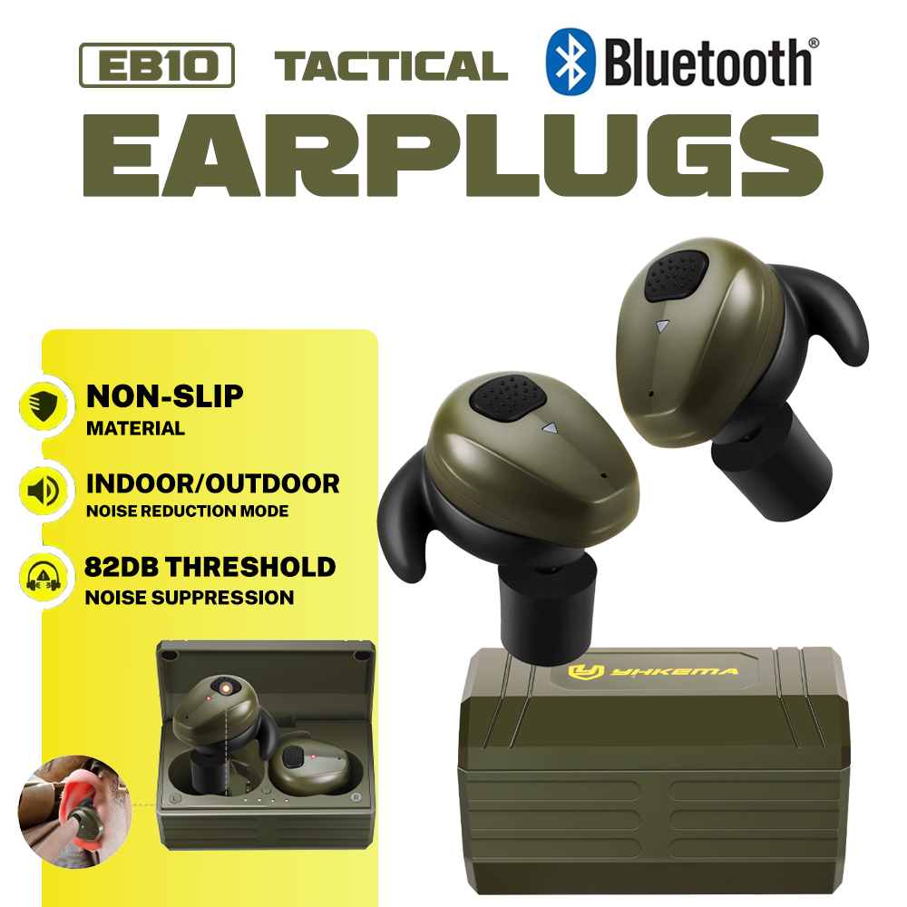 Shooting Ear Muff - YHKEMA EB10 Penyumbat Telinga Taktis Bluetooth