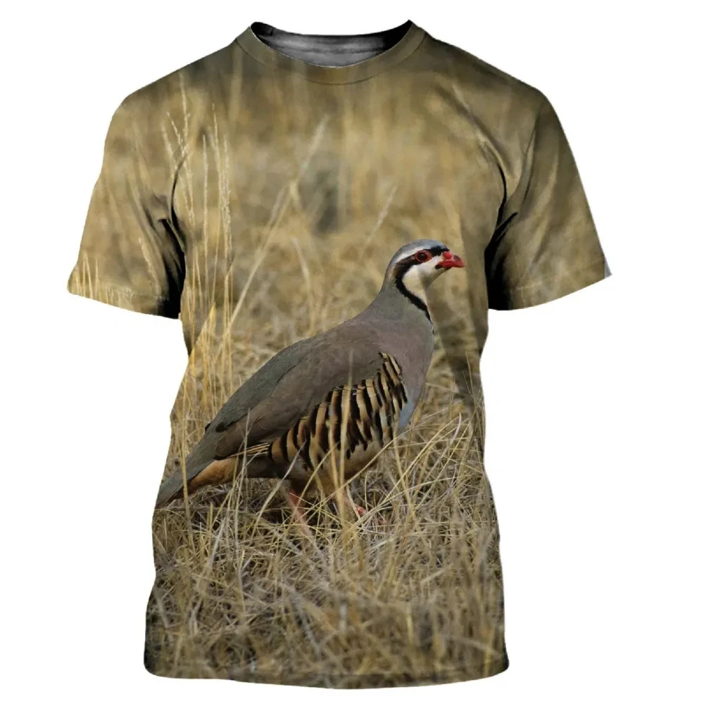 Hunting Quail - Kaos Pria Motif Burung Puyuh Kamuflase