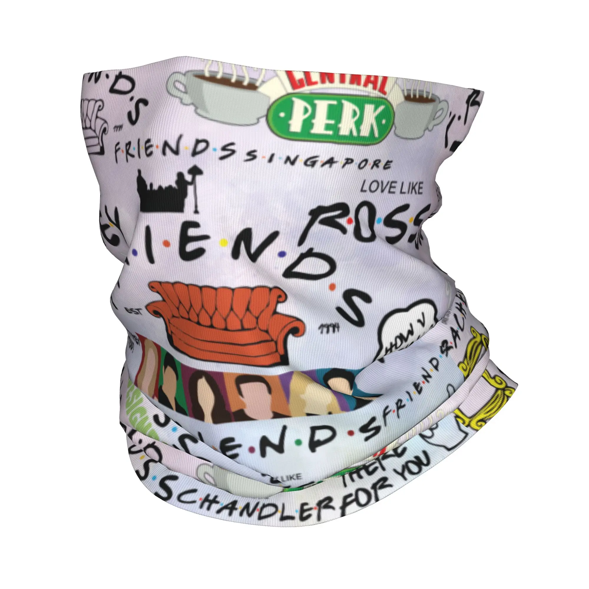 Outdoor Hunting Tv - Bandana Collage Funny Friends untuk Ski,