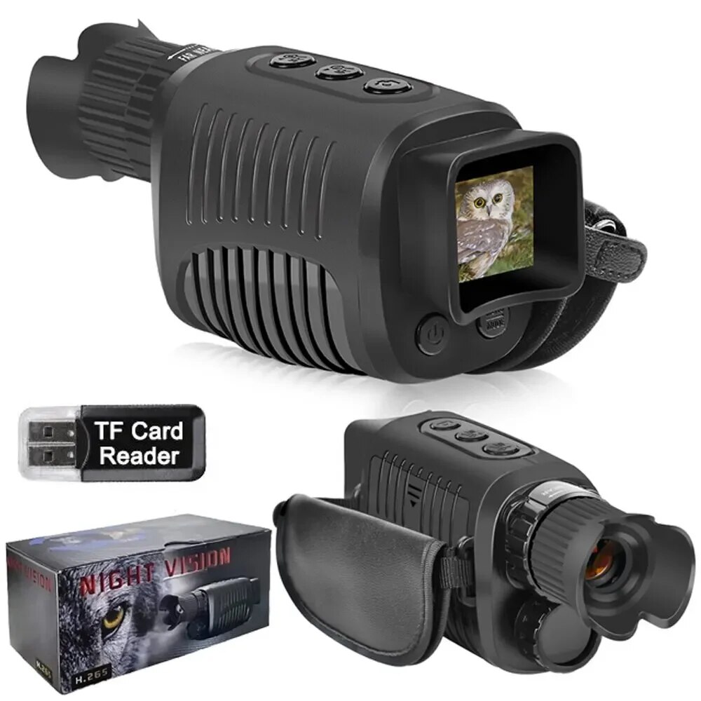 Outdoor Hunting Digital Night Vision - Monokular kamera inframerah 1080P HD, perangkat