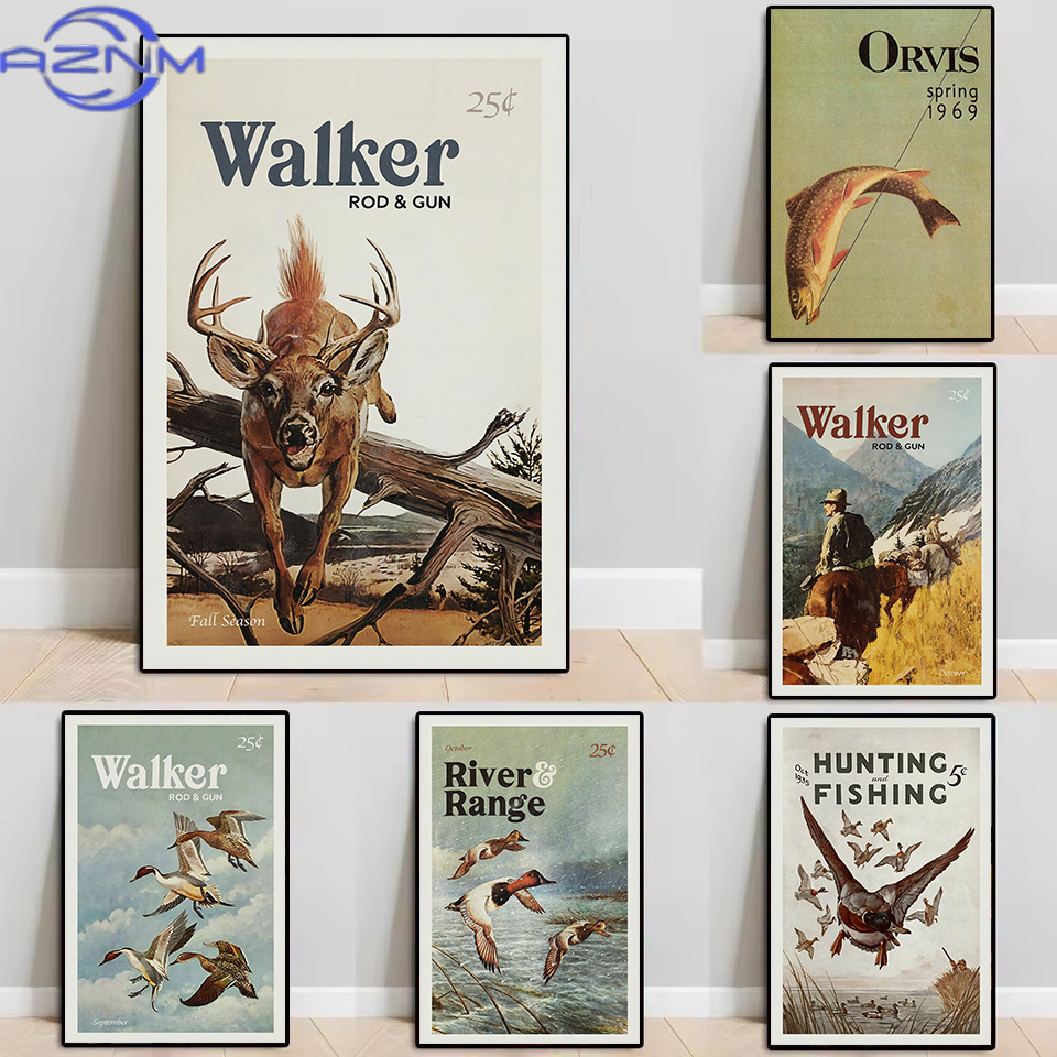 Outdoor Hunting Pictures - AZNM Retro Satwa Liar Berburu Luar