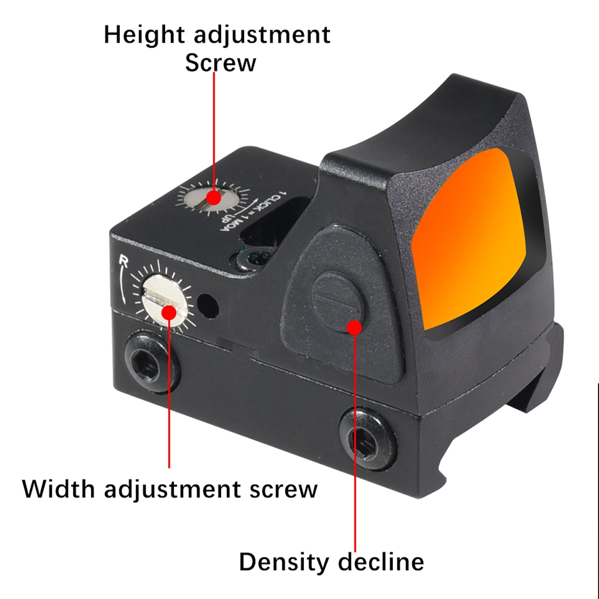 Mini Red Dot Sight Tactical Op - Outdoor Hunting Range ulasan dan harga