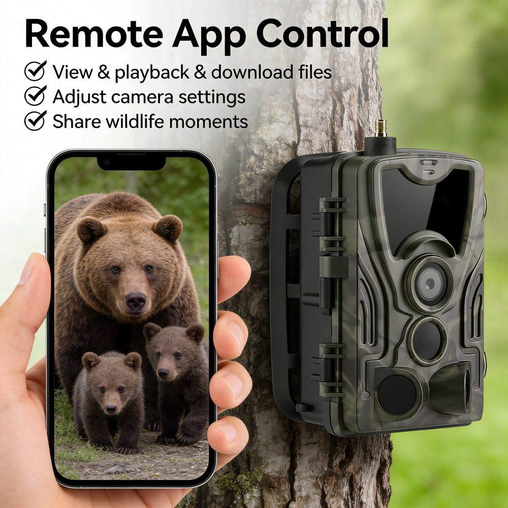 Kamera Pintar 4G 4K 120MP Vide - Outdoor Hunting Video Camera ulasan dan harga