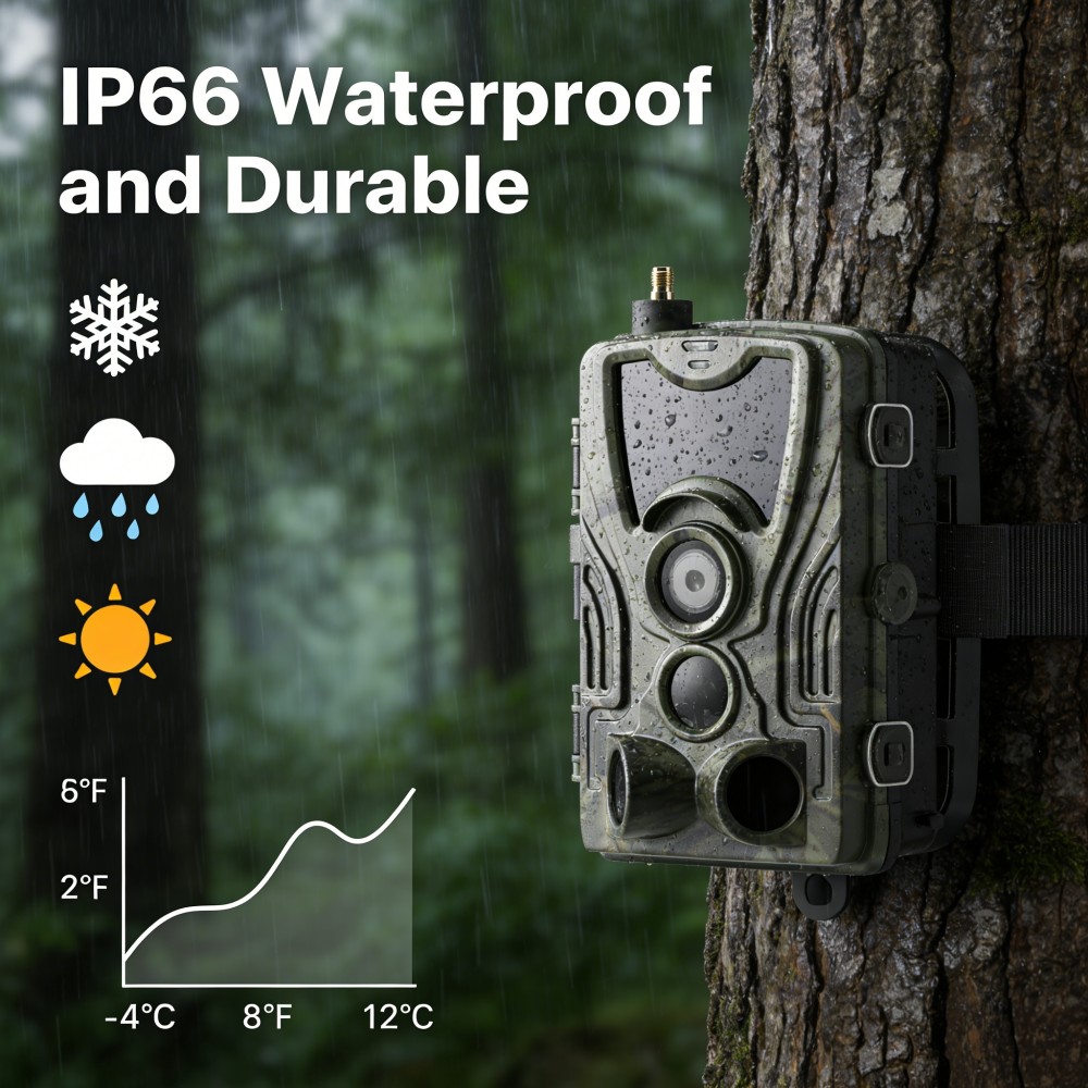 Kamera Pintar 4G 4K 120MP Vide - Outdoor Hunting Video Camera ulasan dan harga