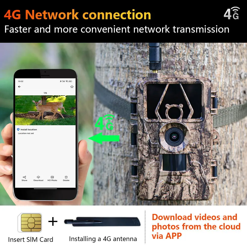 Kamera Inframerah HD8K 4G, kam - Outdoor Hunting Video Camera ulasan dan harga