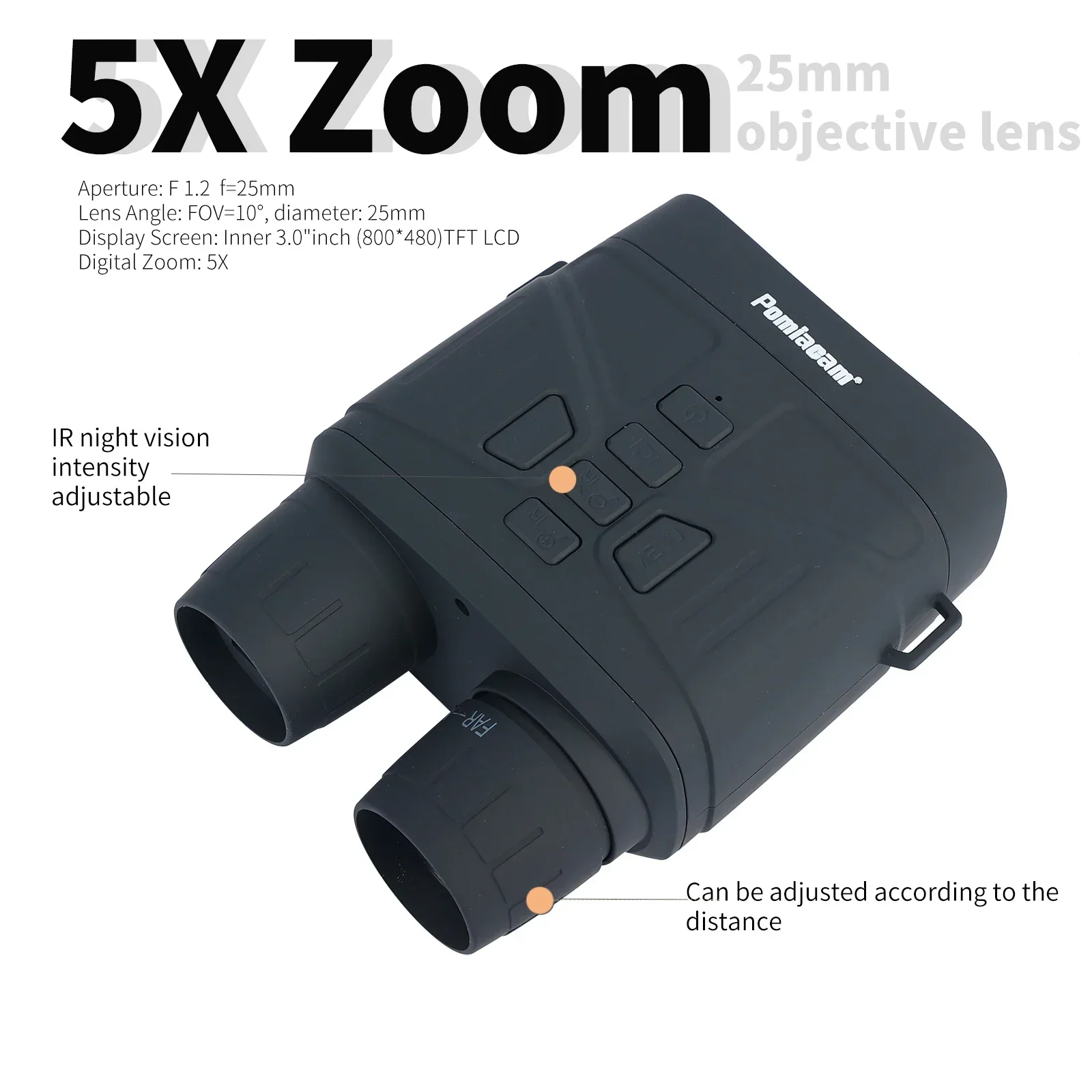 Teropong inframerah 12 megapik - Outdoor Hunting Digital Night Vision ulasan dan harga