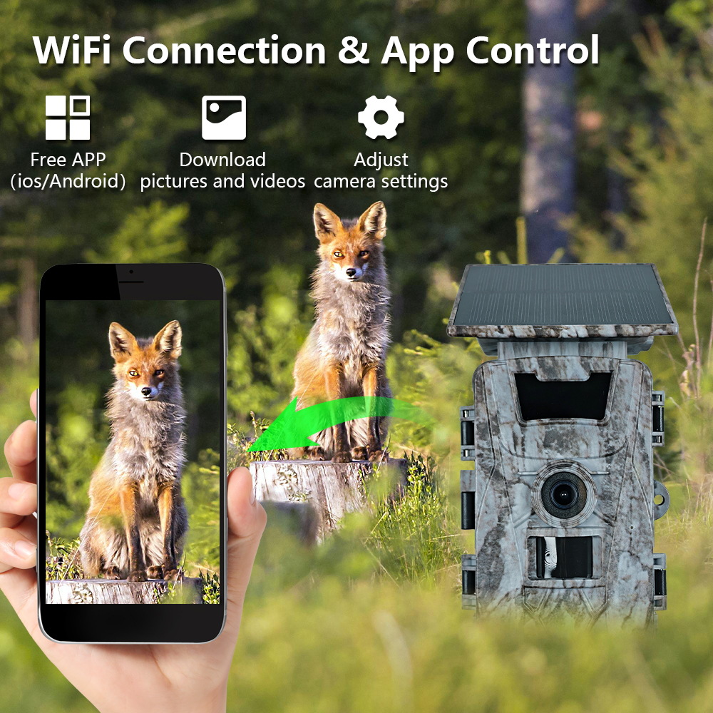 Kamera Berburu Solar WiFi 4K 6 - Outdoor Hunting Camera Wifi ulasan dan harga