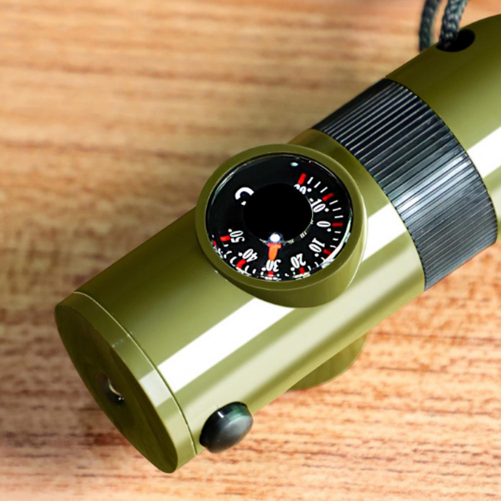 Peluit Multifungsi 7-In-1 deng - Hunting Outdoor Thermometer ulasan dan harga