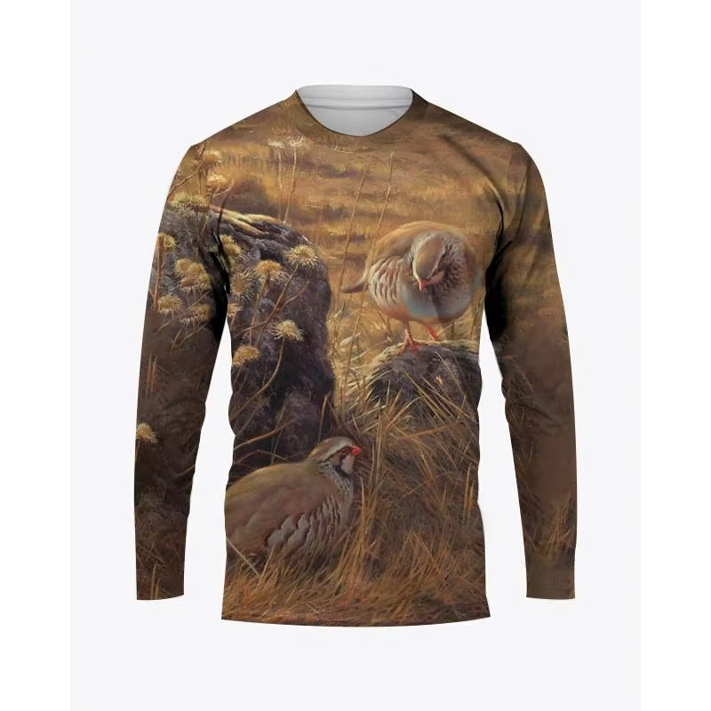 Kaus lengan panjang pria kamuf - Hunting Quail ulasan dan harga