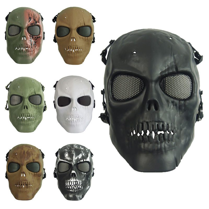 Topeng Airsoft Cosplay Kamufla - Outdoor Hunting Movies ulasan dan harga