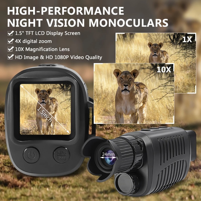 Teleskop Penglihatan Malam Inf - Outdoor Hunting Digital Night Vision ulasan dan harga