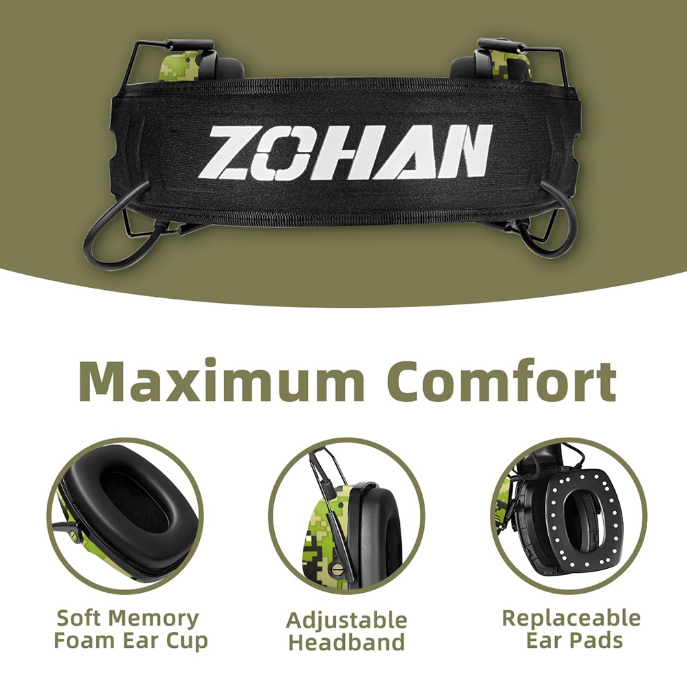 Zhan 5.0 earmuff elektronik Bl - Shooting Ear Muff ulasan dan harga