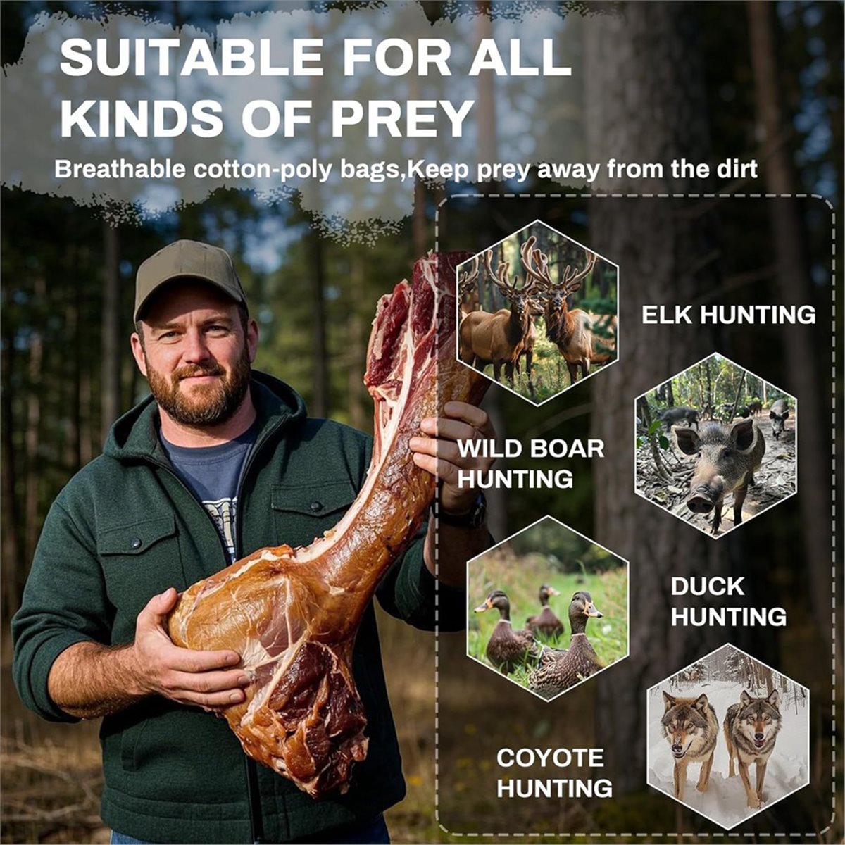Tas Berburu BAAQ, Tas Daging 5 - Game Bag Meat Hunting ulasan dan harga