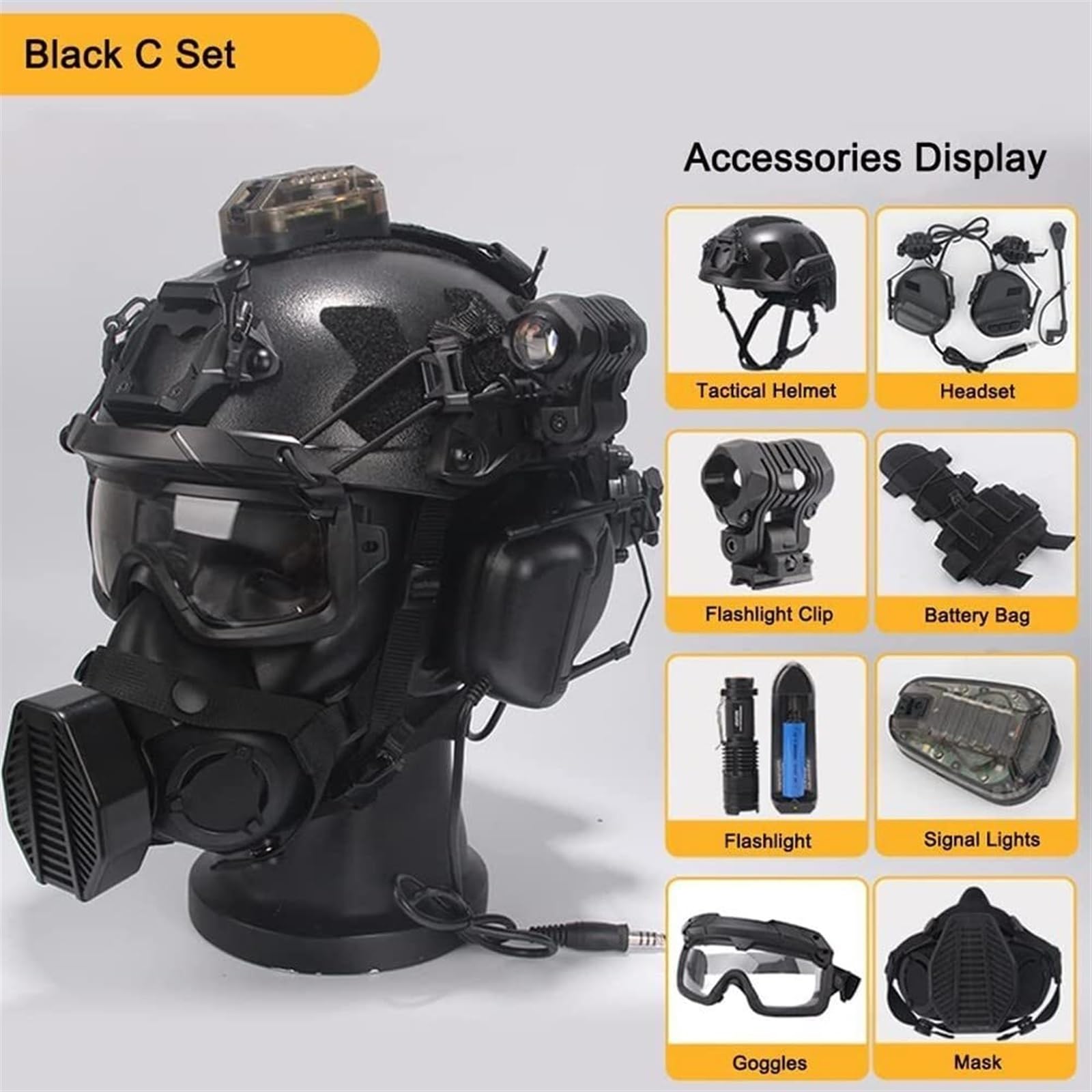 Set Helm Airsoft dengan Headse - Outdoor Hunting Movies ulasan dan harga