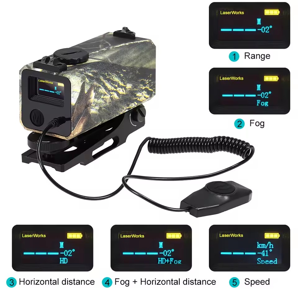 Pencari jarak otomatis Laser M - Outdoor Hunting Range ulasan dan harga