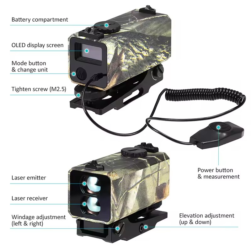 Pencari jarak otomatis Laser M - Outdoor Hunting Range ulasan dan harga