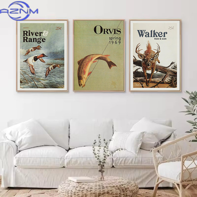 AZNM Retro Satwa Liar Berburu  - Outdoor Hunting Pictures ulasan dan harga