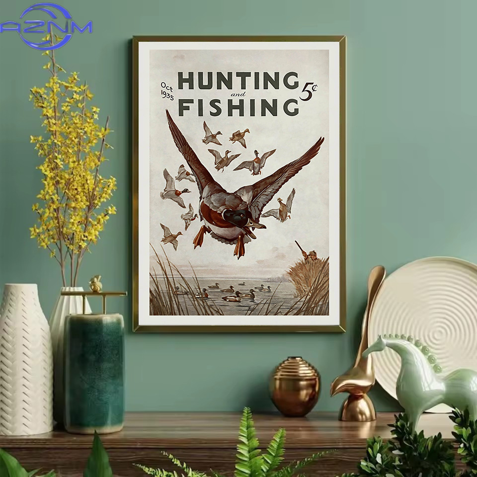 AZNM Retro Satwa Liar Berburu  - Outdoor Hunting Pictures ulasan dan harga