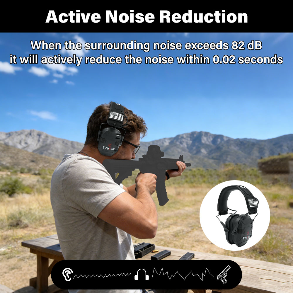 W1/W3 Headset Elektronik Lipat - Shooting Ear Muff ulasan dan harga