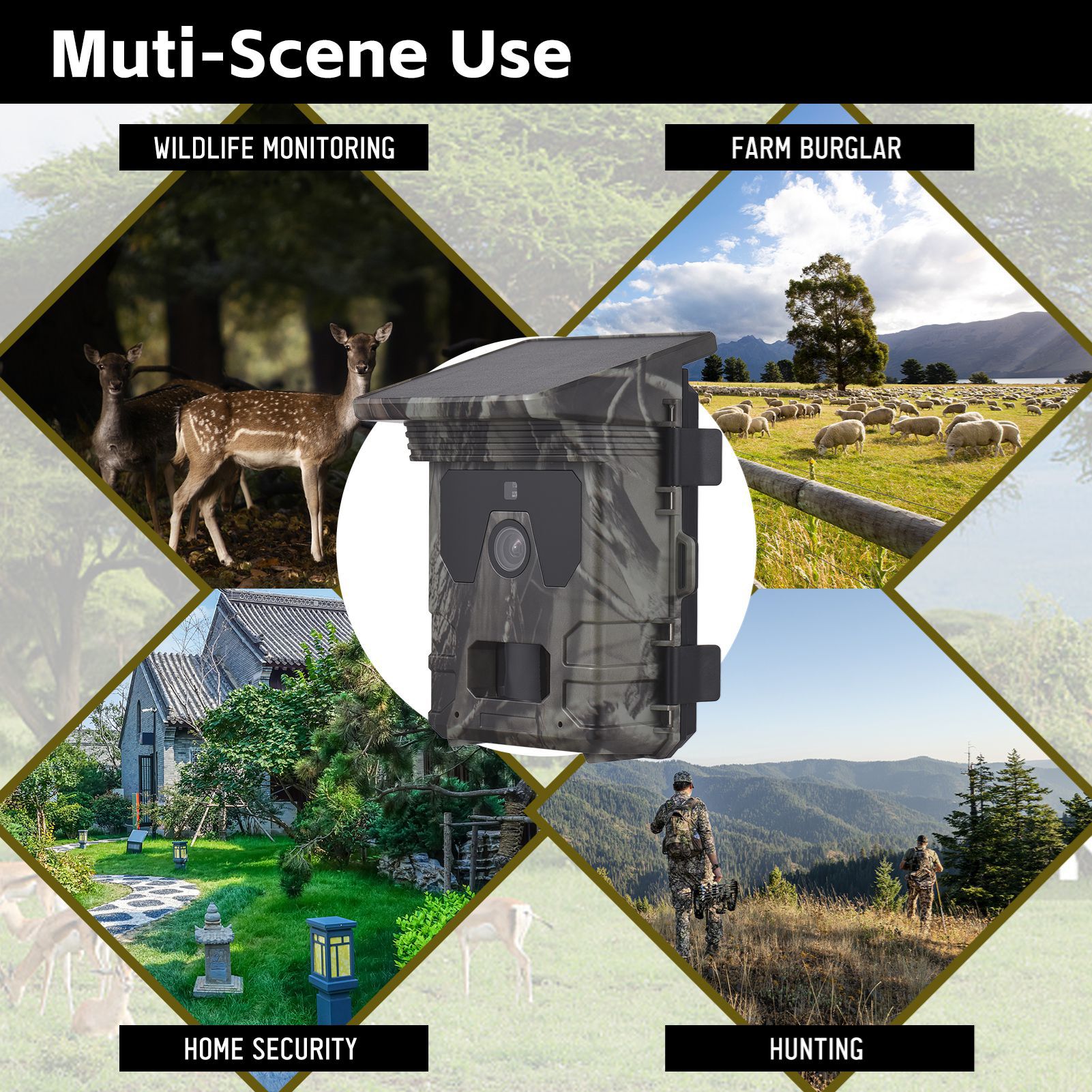Kamera Berburu Bertenaga Surya - Outdoor Hunting Pictures ulasan dan harga